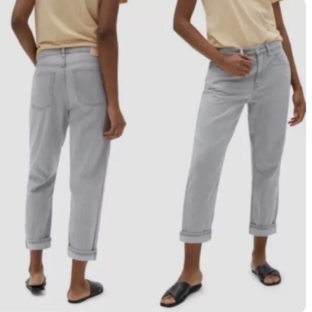 Everlane The Summer Jean Ash Grey High Rise Denim Jeans 10 Regular EUC
